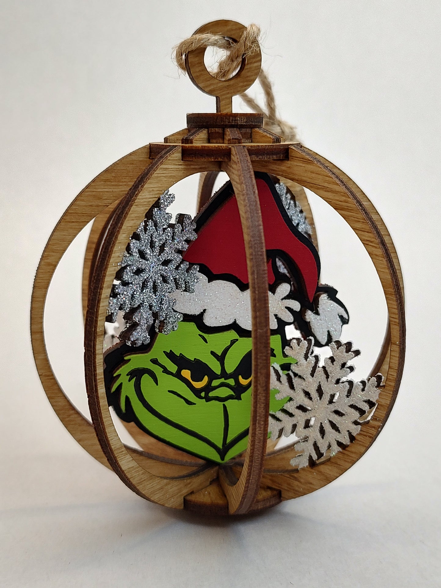 Grinch ball ornament