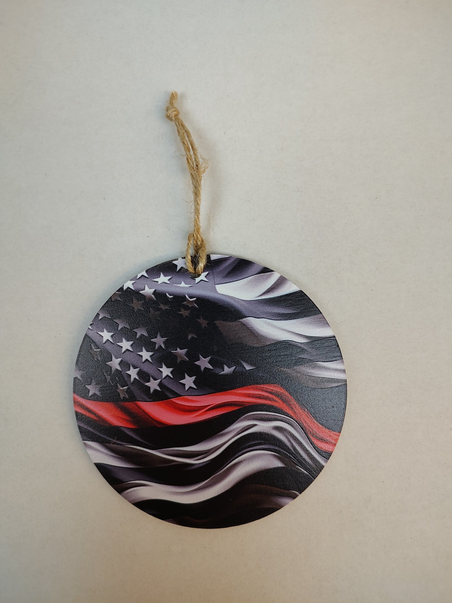 Red Line Flag Ornament