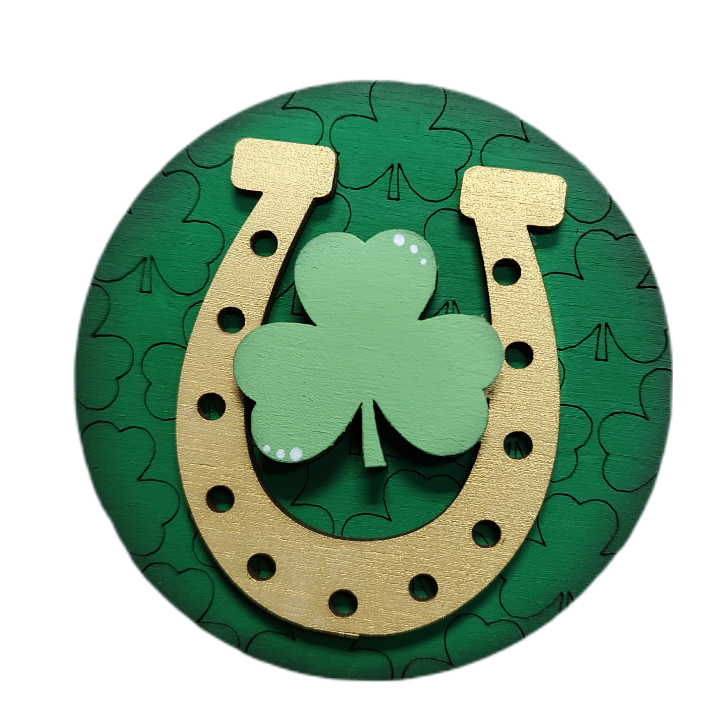Horse Shoe Shamrock