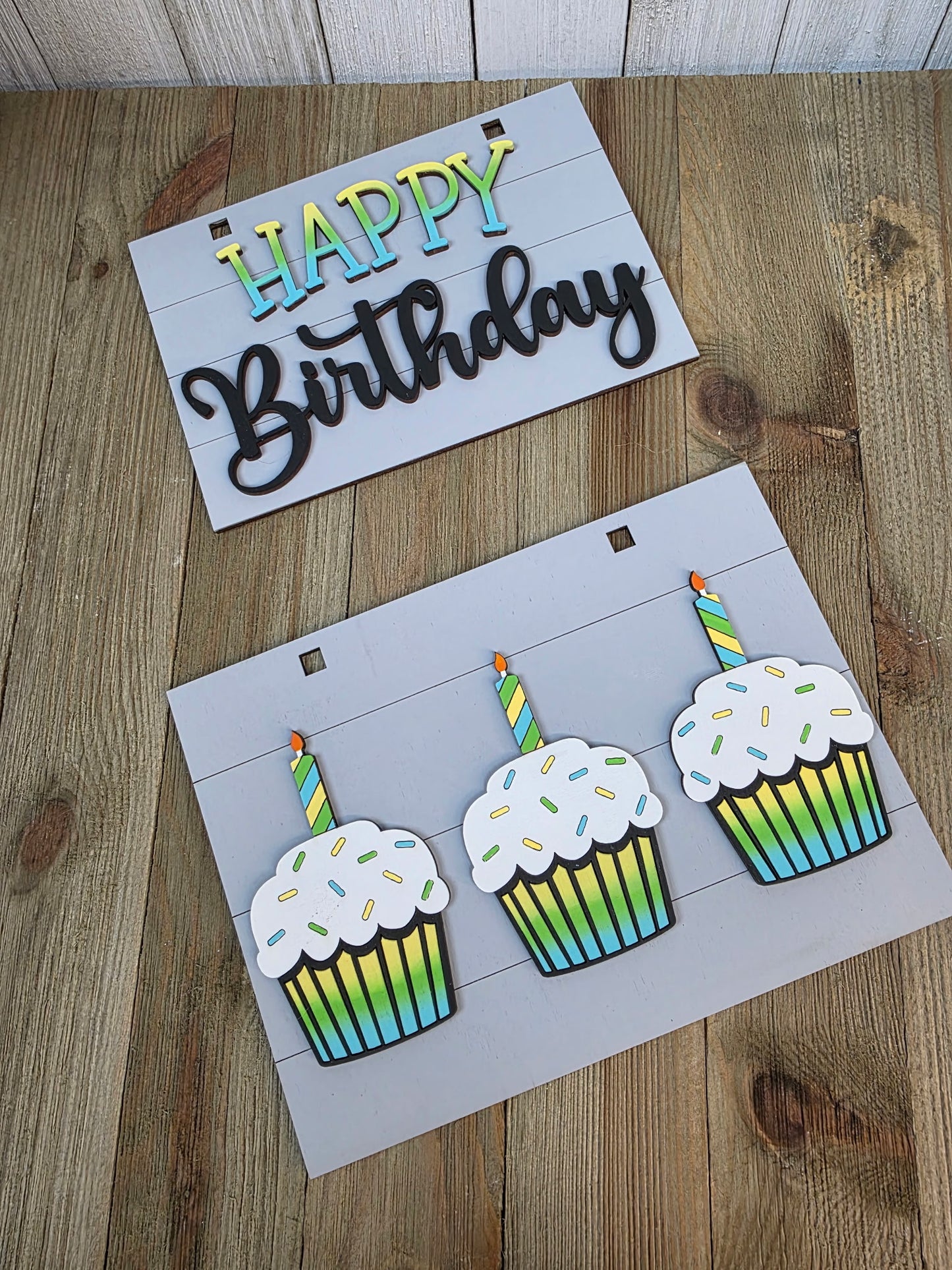 Happy birthday interchangeable set