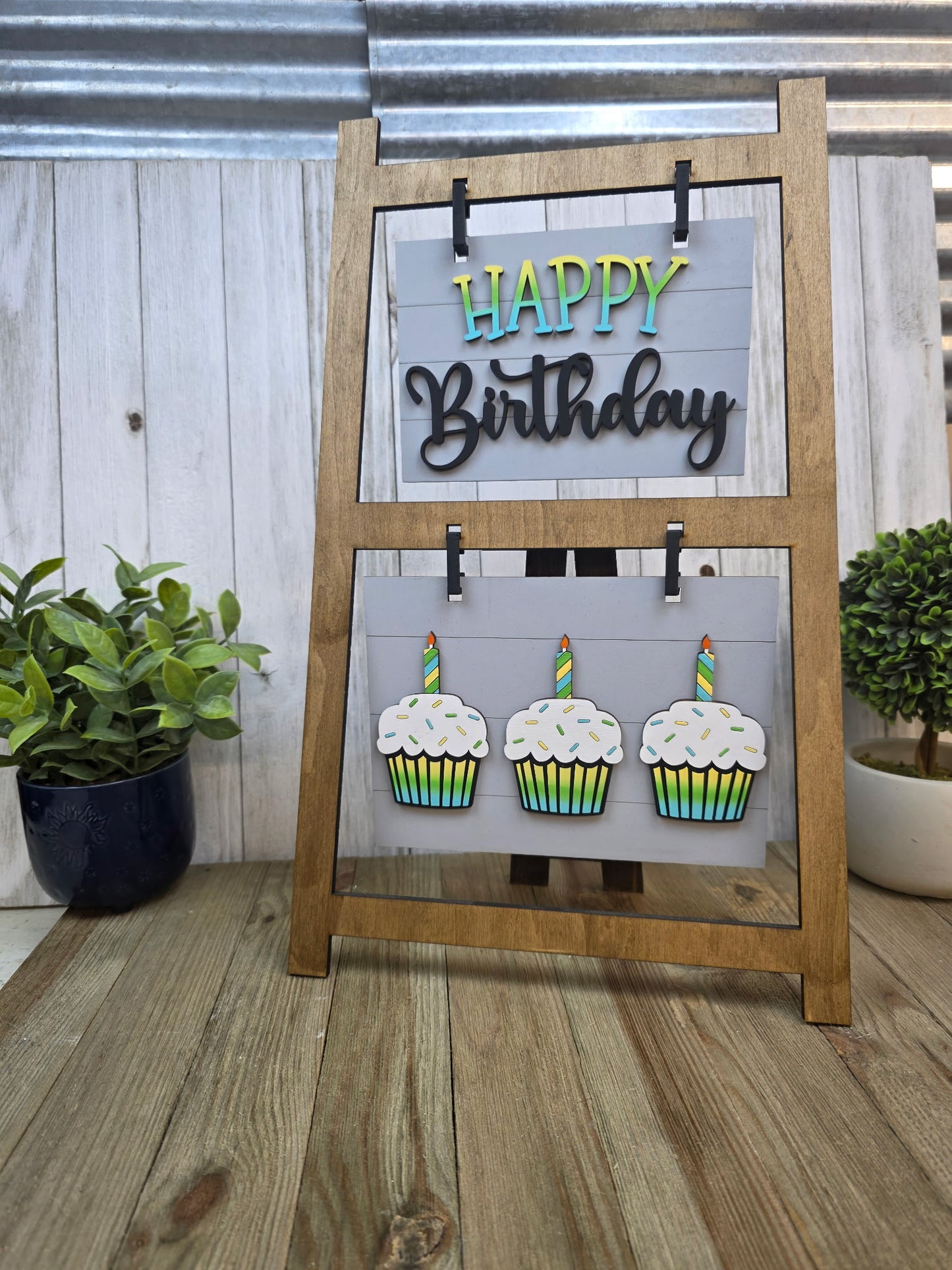Happy birthday interchangeable set