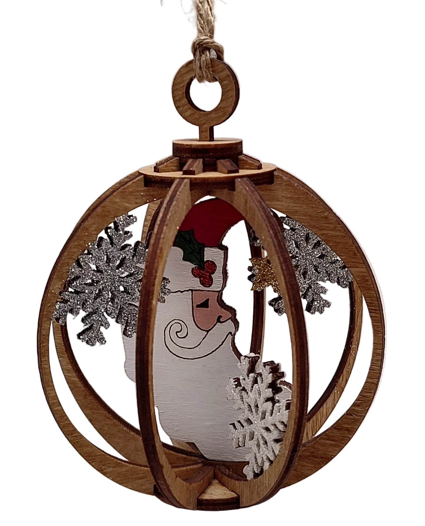 Santa Claus snow globe ornament