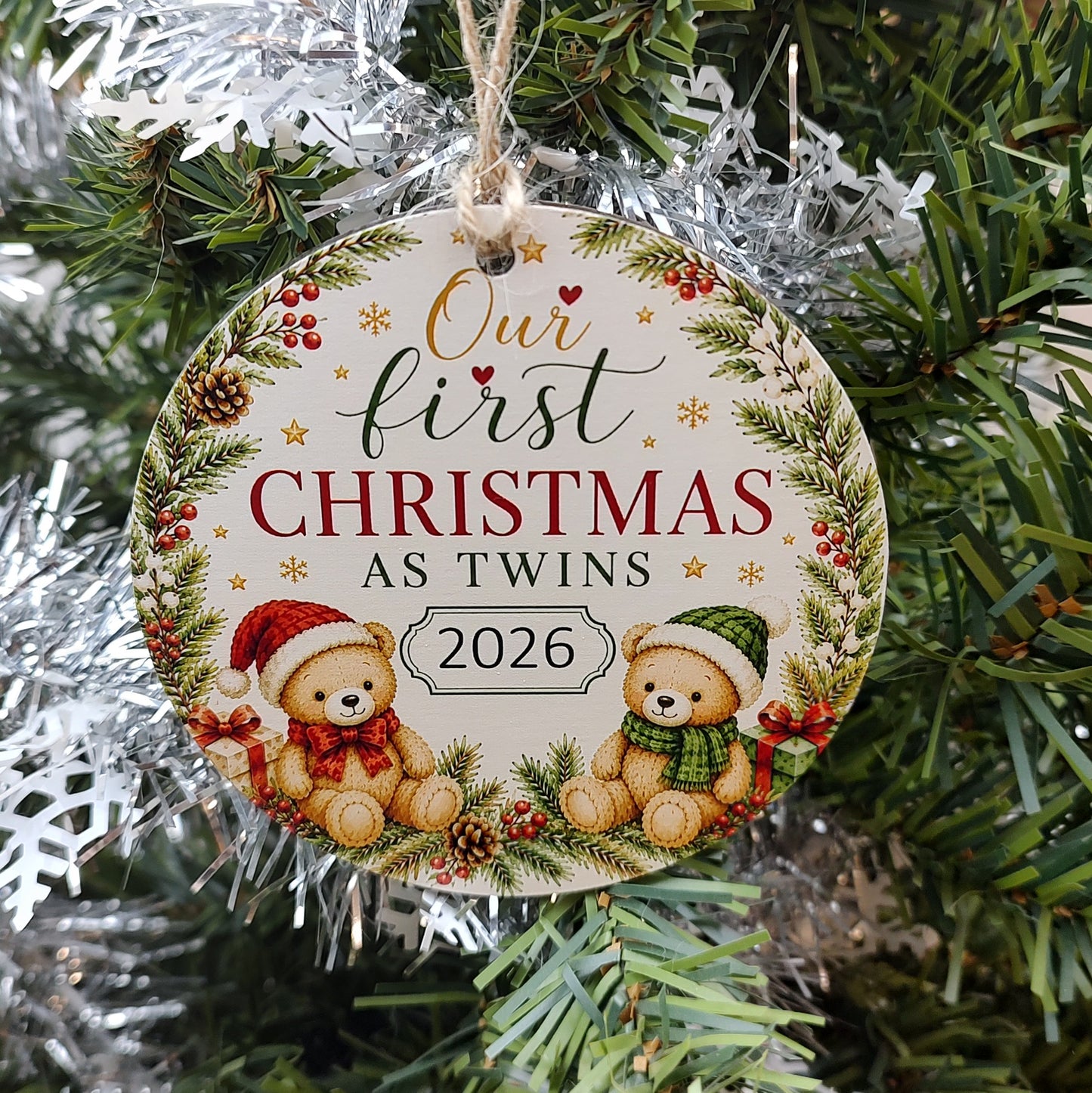Twin Baby's first Christmas