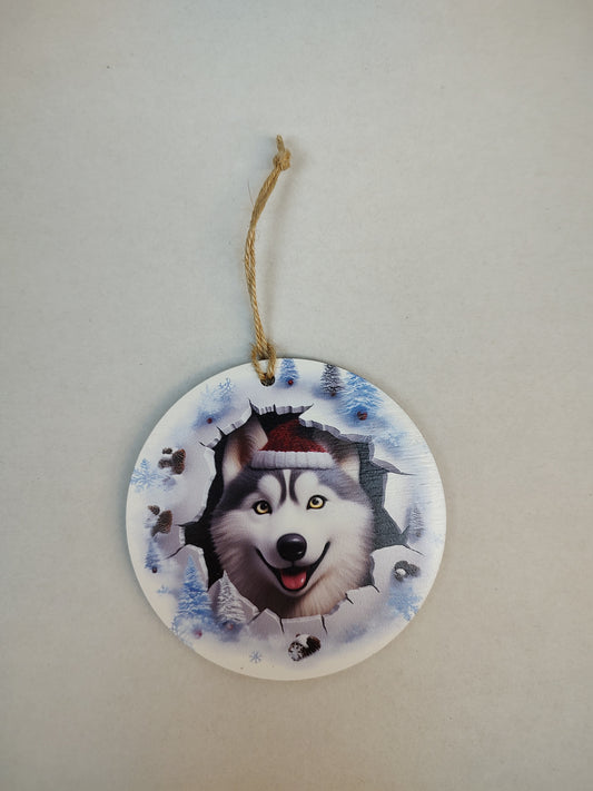 Husky Ornament
