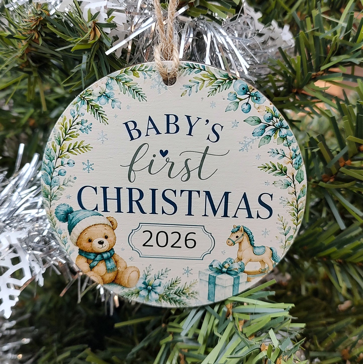 Boy Baby's first Christmas