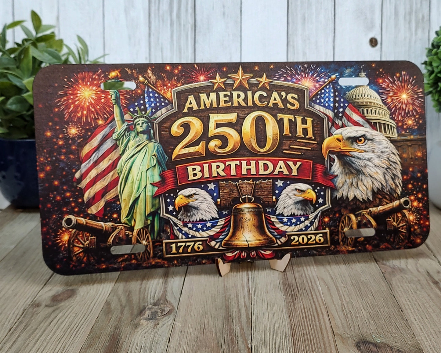 250 birthday license plate