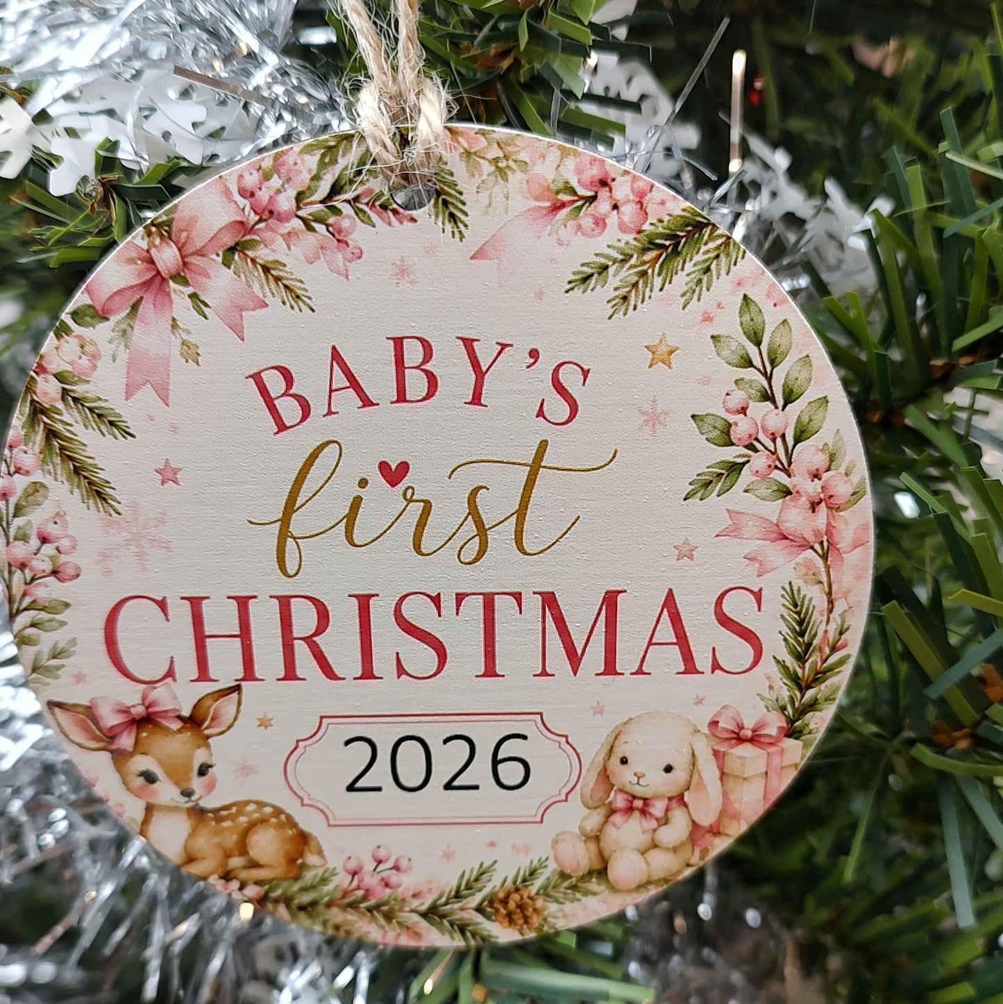 Girl Baby's first Christmas