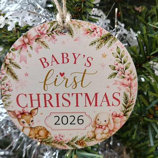 Girl Baby's first Christmas