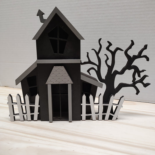 light up Halloween house