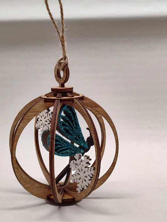 Dragon fly snow globe ornament