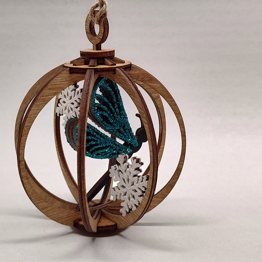 Dragon fly snow globe ornament